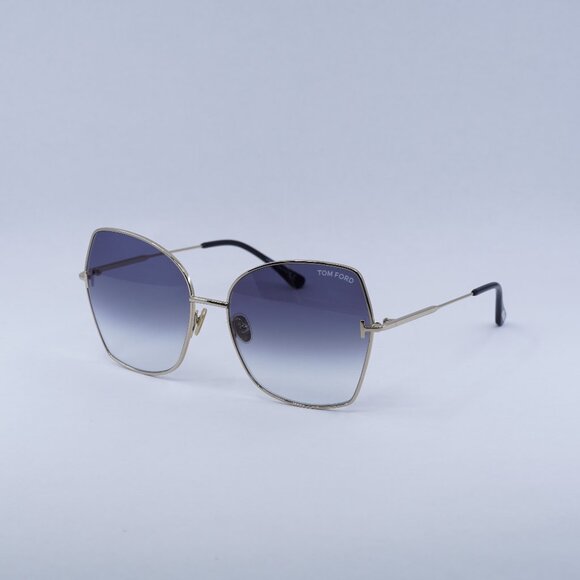 Tom Ford Farah FT0951 28B Sunglasses Gold Butterfly Frame, Smoke Lenses main image 9